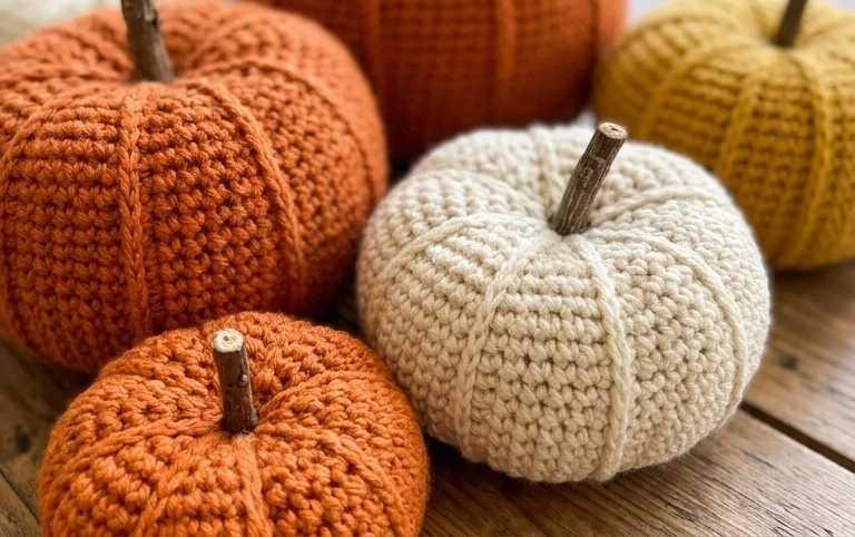 Fall Crochet Centerpiece Free Pattern and Video Tutorial - Winding Road Crochet