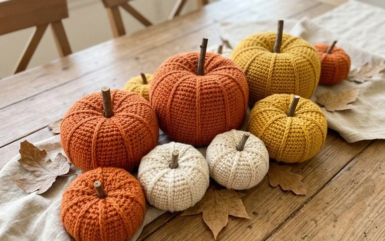 Fall Crochet Centerpiece Free Pattern & Video Tutorial