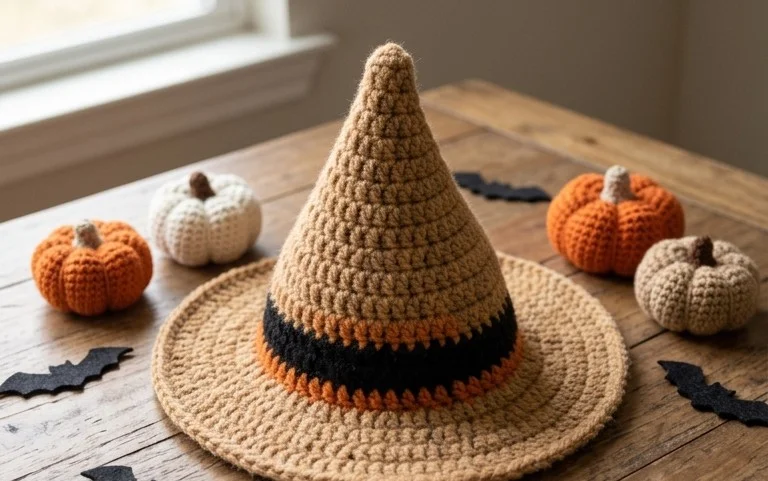 Halloween Witch Hat Crochet Pattern: Easy Step-by-Step