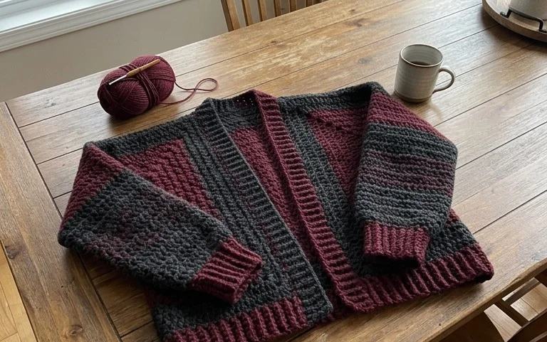 Blood Moon Cardigan: Free Easy Beginner Crochet Pattern