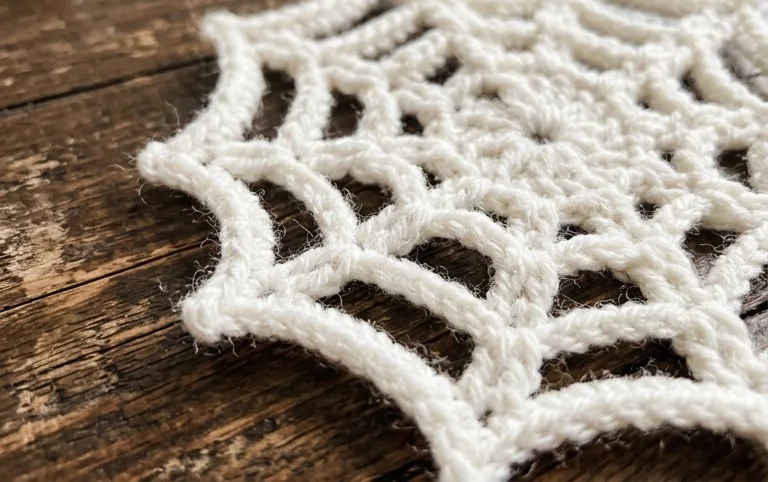 Spider Web Applique Crochet Pattern