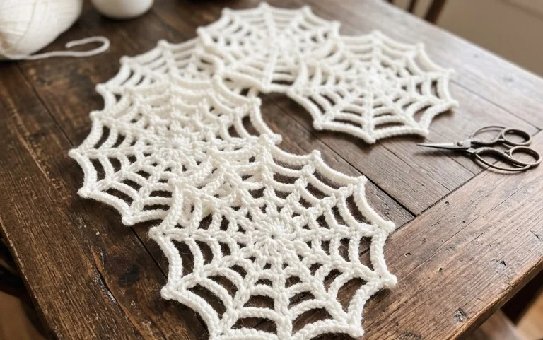 Easy Spider Web Applique Crochet Pattern: Step-by-Step