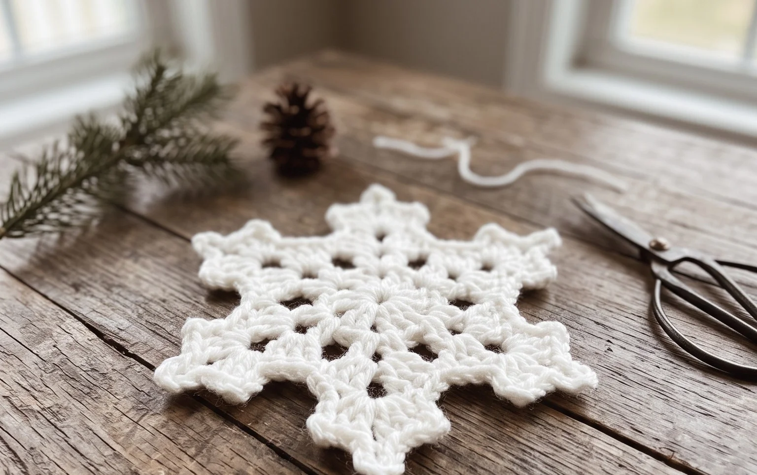 Easy Crochet Snowflake Pattern: Free Step-by-Step Guide