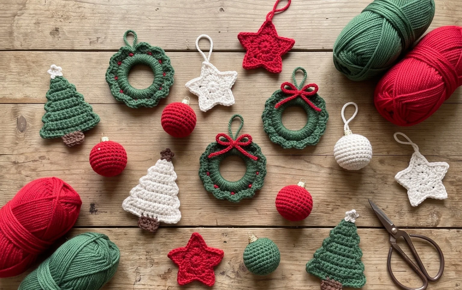 30+ Easy Crochet Christmas Ornaments: Free Patterns