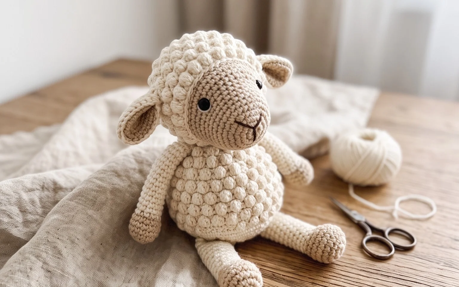 Easy Crochet Lamb Amigurumi: Free Beginner Pattern