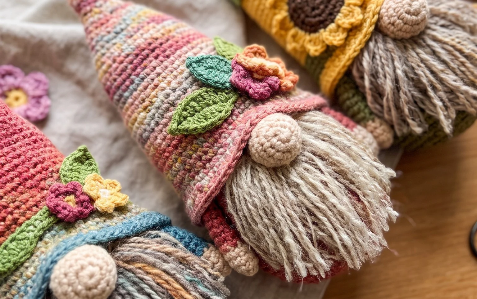 7 Adorable Crochet Flower Gnome Patterns | The Yarn Crew